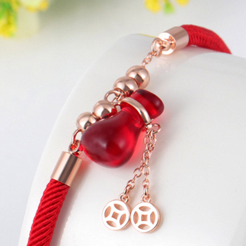 Nimara Ritual Wealth Attractor Red Agate Red Rope Bracelet