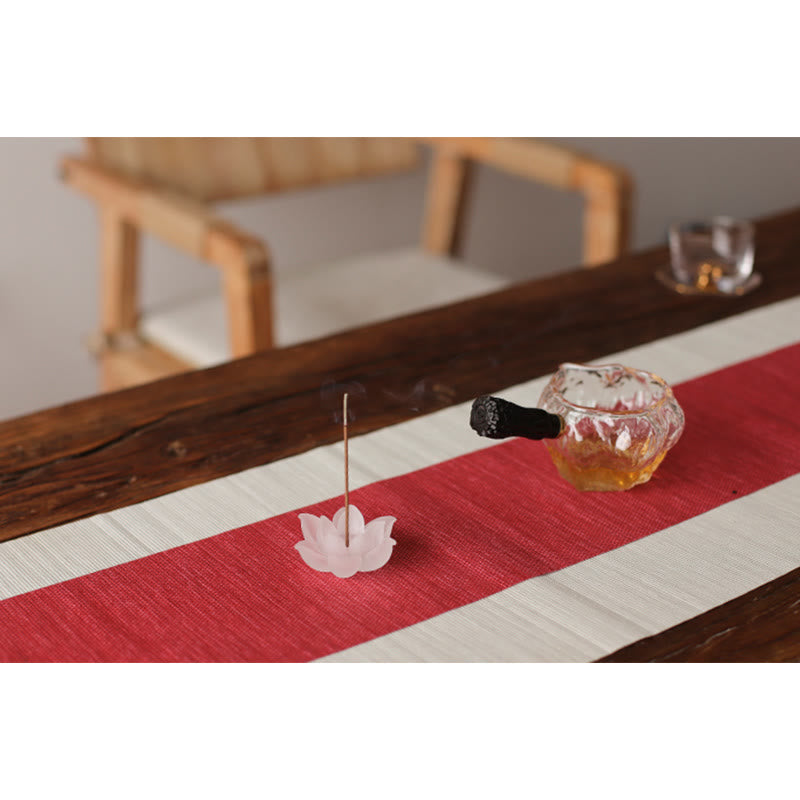 Nimara Ritual Mini Lotus Liuli Crystal Healing Meditation Stick Incense Burner