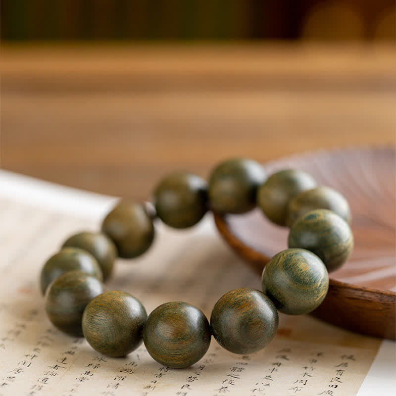 Nimara Ritual Tibetan Green Sandalwood Soothing Cure Bracelet
