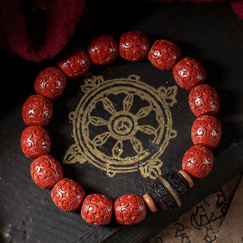Nimara Ritual Natural Cinnabar Ebony Calm Blessing Bracelet