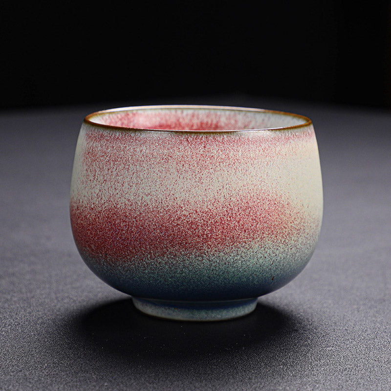 Nimara Ritual Retro Red Gradient Kiln Change Ceramic Teacup Kung Fu Tea Cup
