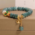 Nimara Ritual Jade White Agate Butterfly Abacus Beads Abundance Bracelet