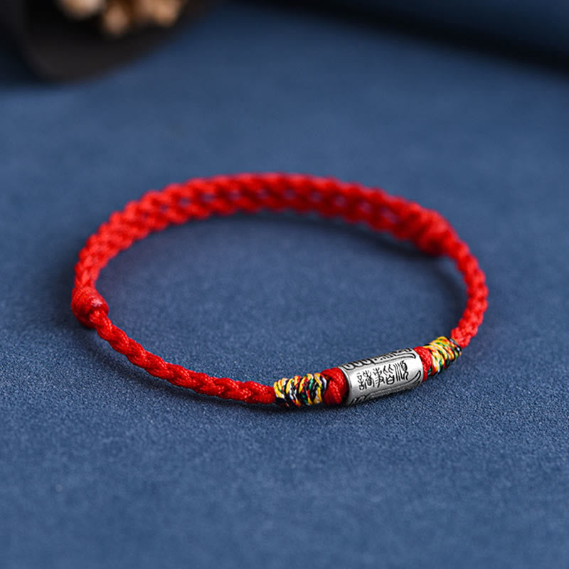 Nimara Ritual Handcrafted 925 Sterling Silver Everything Goes Well Design Protection Strength Bracelet Anklet