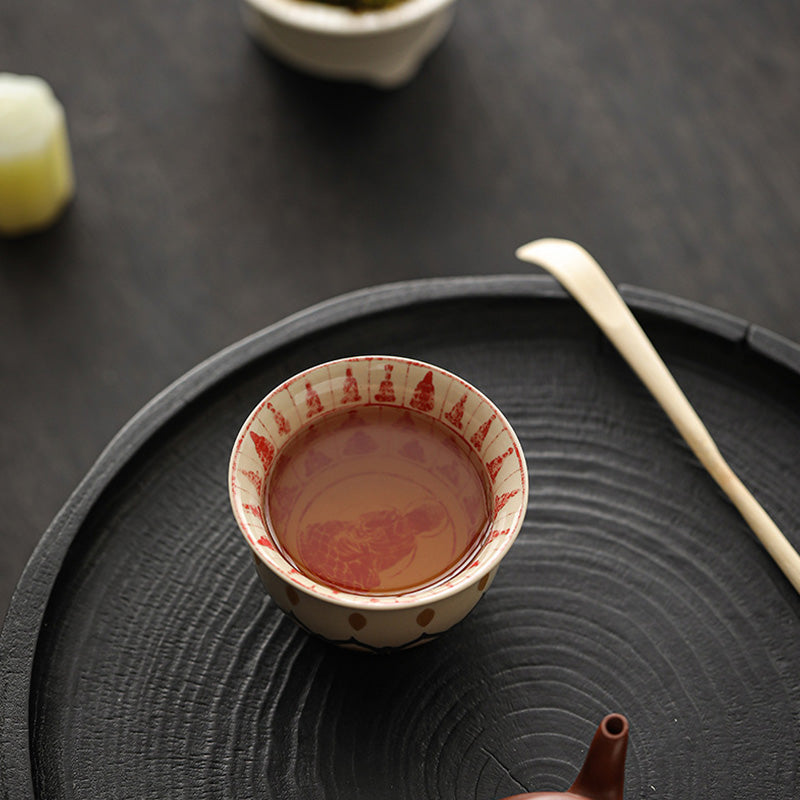 Nimara Ritual Dunhuang Color Thousand Buddhas Teacup Kung Fu Tea Cup 100ml