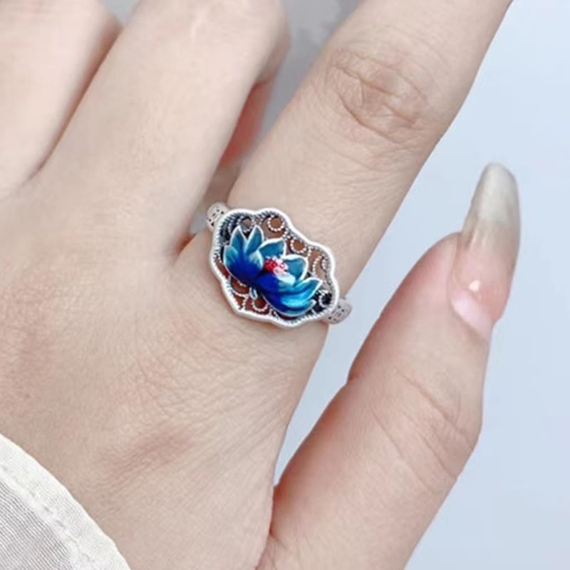 Nimara Ritual Lotus Auspicious Cloud New Beginning Necklace Pendant Ring