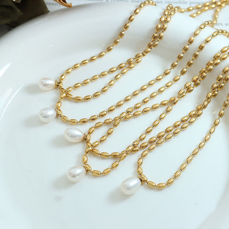 Nimara Ritual Pearl Bead Peace Necklace Pendant