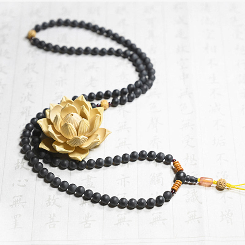 Nimara Ritual Tibetan Mala Cypress Bodhi Seed Red Agate Healing Bracelet
