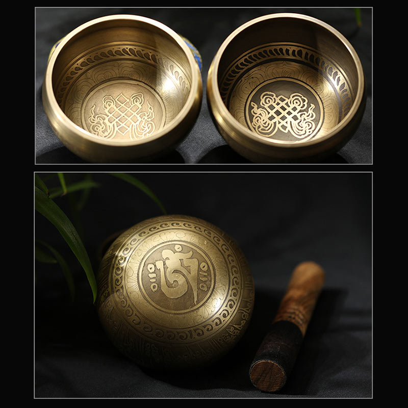 Nimara Ritual Tibetan Meditation Sound Bowl Handcrafted for Healing and Mindfulness Singing Bowl Set