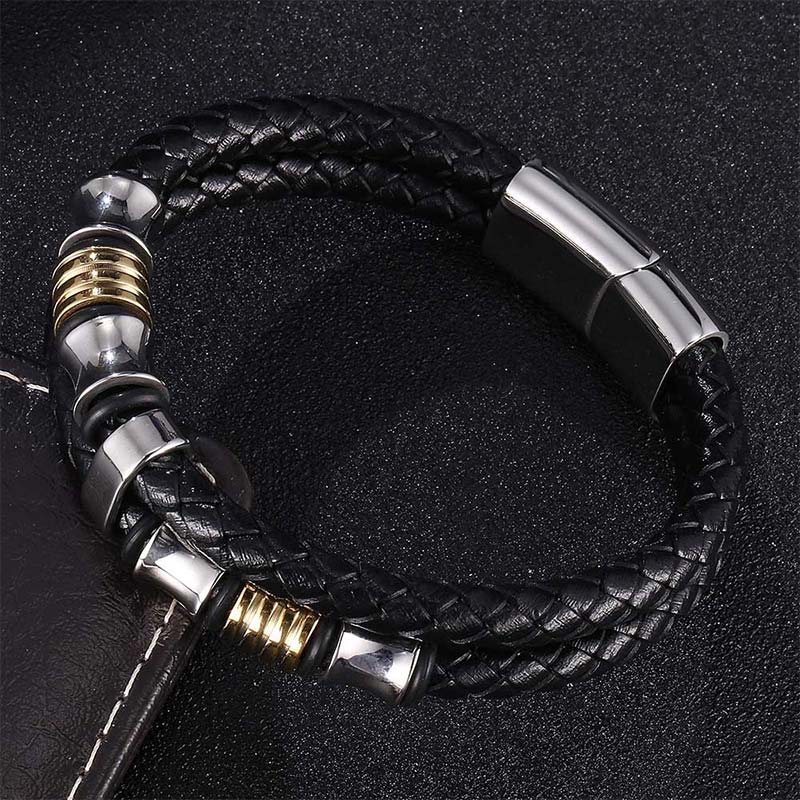 Nimara Ritual Layered Leather Weave Fortune Bracelet