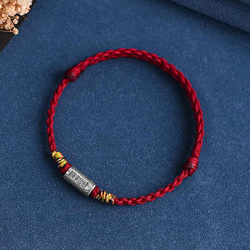 Nimara Ritual Handcrafted 925 Sterling Silver Everything Goes Well Design Protection Strength Bracelet Anklet