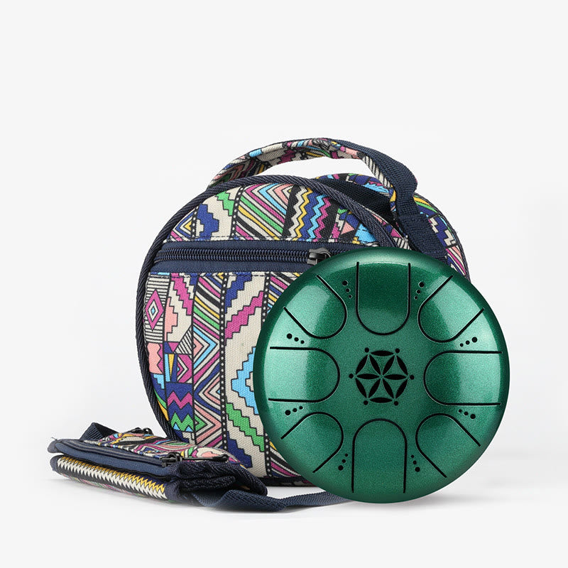 Nimara Ritual Steel Tongue Drum Sound Healing Meditation Yoga Drum Kit 8 Note 5 Inch With Carry Bag