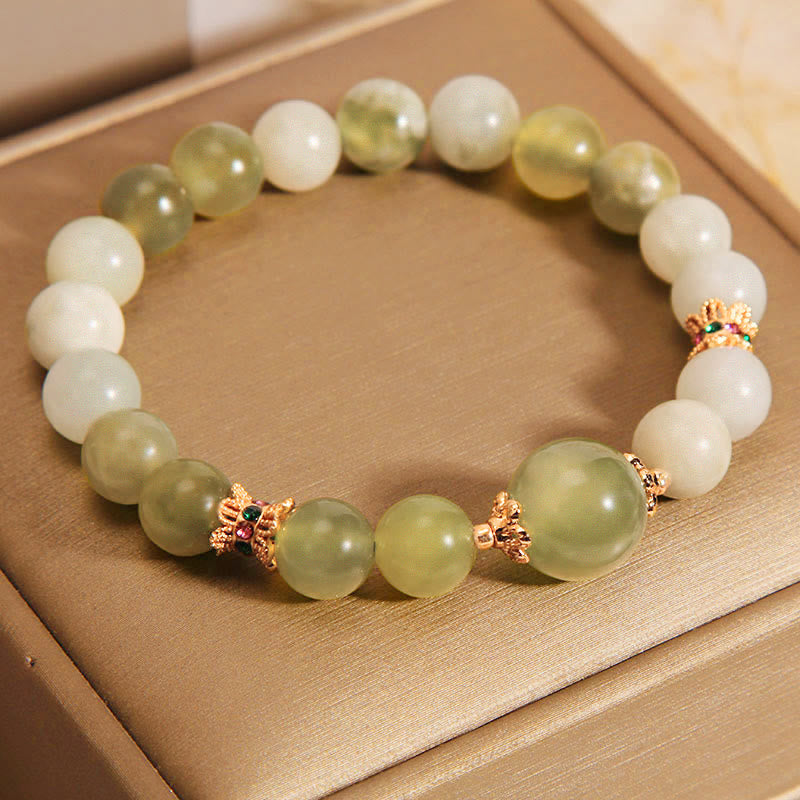 Nimara Ritual Green Grape Color Jade Abundance Bracelet
