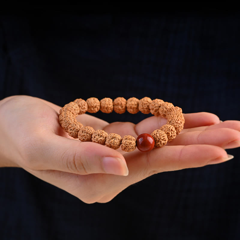Nimara Ritual Tibet Rudraksha Bodhi Seed Wealth Auspiciousness Bracelet