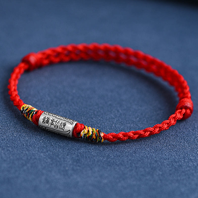 Nimara Ritual Handcrafted 925 Sterling Silver Everything Goes Well Design Protection Strength Bracelet Anklet