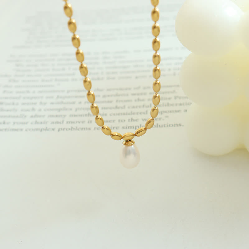 Nimara Ritual Pearl Bead Peace Necklace Pendant