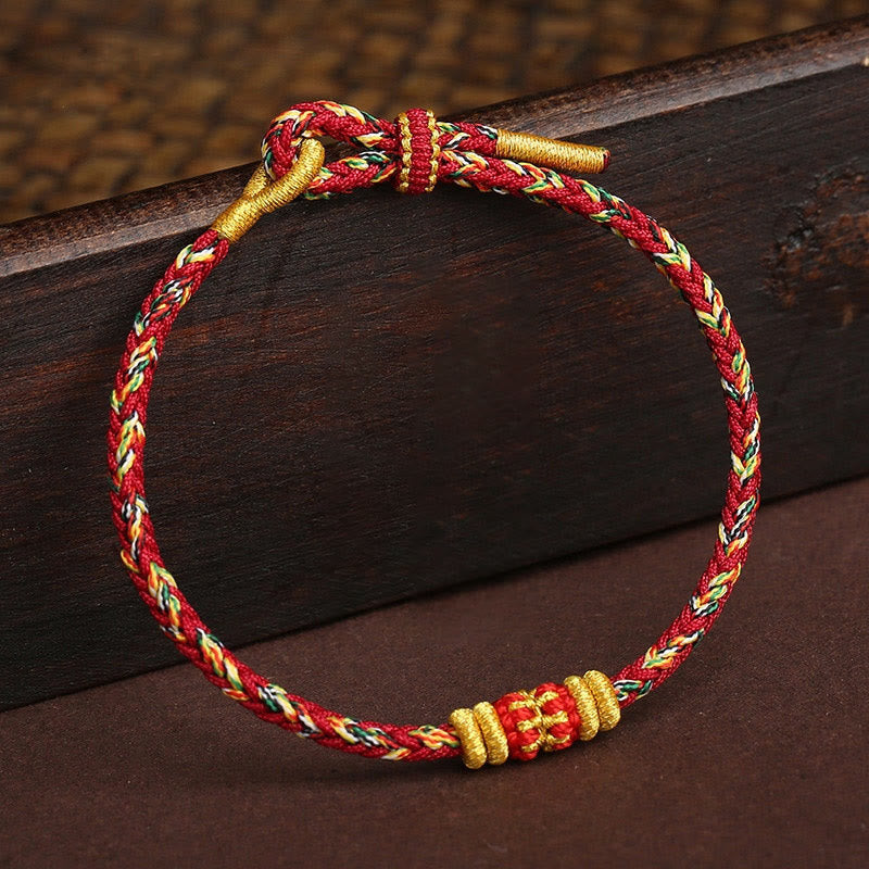 Nimara Ritual Handmade Colorful Rope King Kong Knot Braided Luck Bracelet