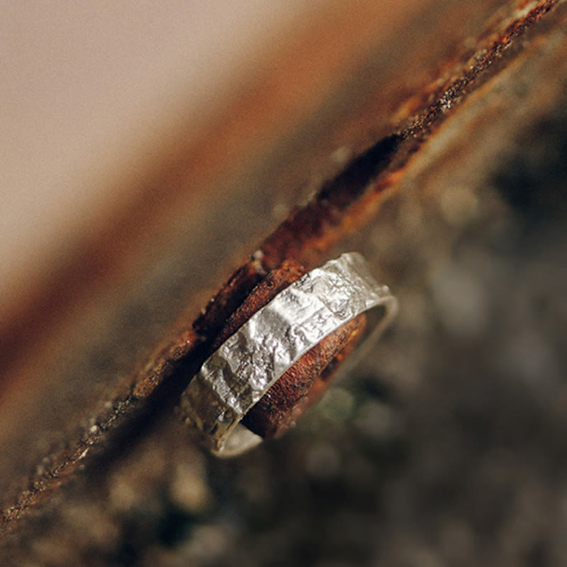 Nimara Ritual 925 Sterling Silver Simple Design Blessing Couple Ring