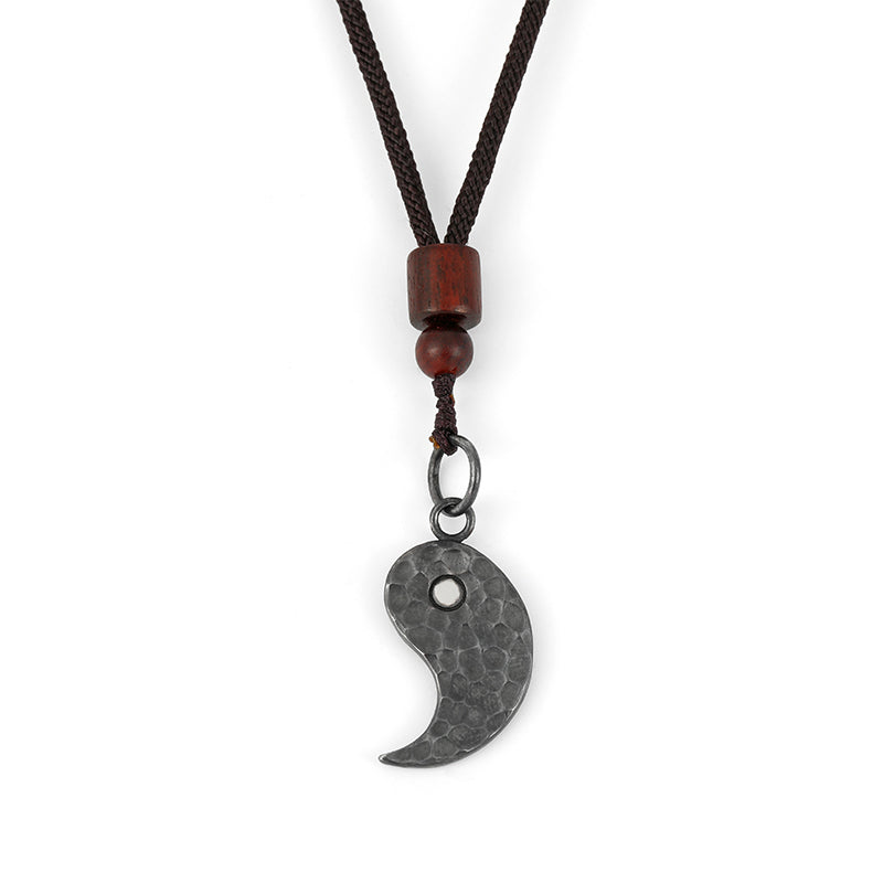 Nimara Ritual 990 Sterling Silver Yin Yang Balance Harmony Necklace Pendant