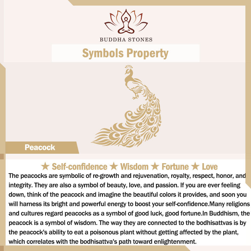 Nimara Ritual White Jade Peacock Protection Necklace Chain Pendant