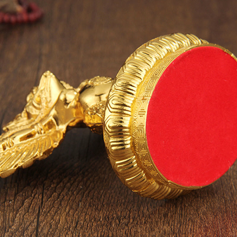 Nimara Ritual Tibetan Gold Garuda Bird Alloy Protection Home Decoration