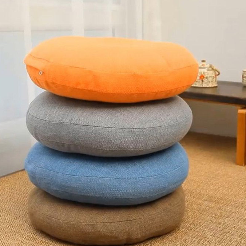 Nimara Ritual Lotus Simple Pattern Linen Meditation Seat Cushion Home Living Room Decoration