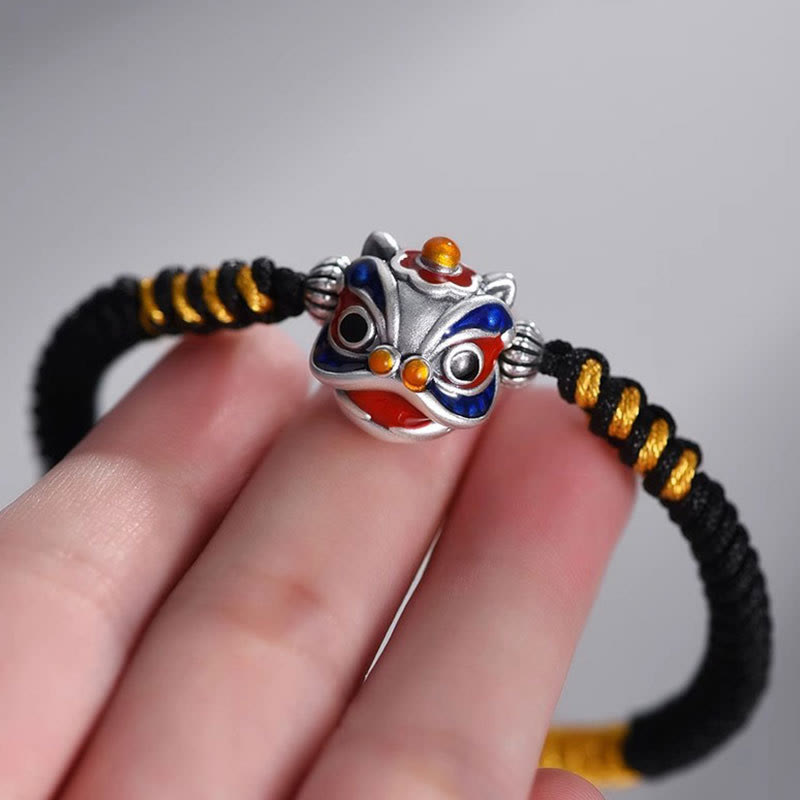 Nimara Ritual Handmade Dancing Lion Luck Braided String Bracelet