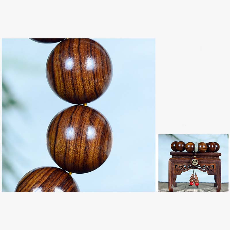 Nimara Ritual Rosewood Warmth Calm Gourd Charm Bracelet