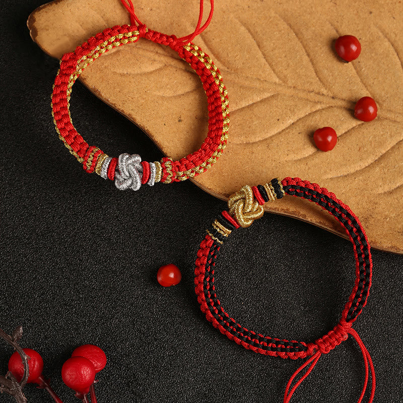 Nimara Ritual Colorful Rope True Love Knot Luck Handmade Bracelet