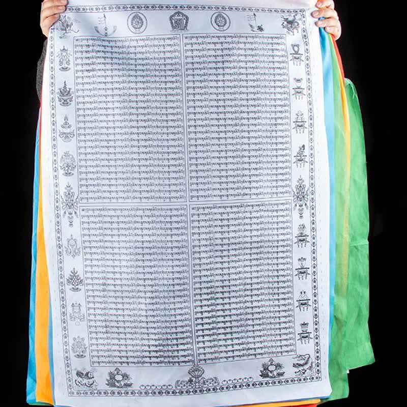 Nimara Ritual Tibetan 5 Colors Windhorse Happiness Auspicious Outdoor Prayer Flag