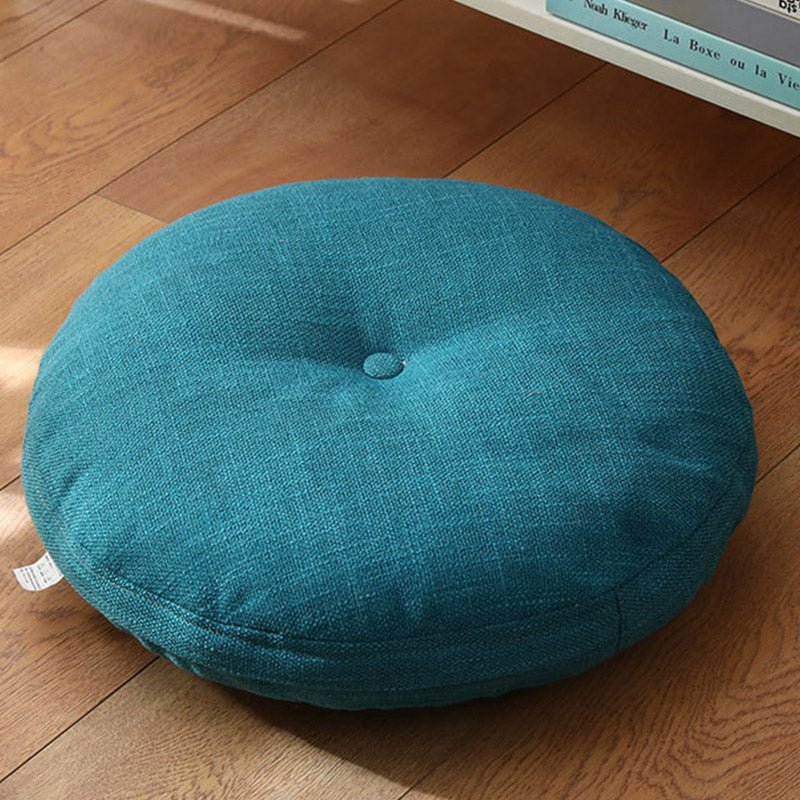 Nimara Ritual Lotus Simple Pattern Linen Meditation Seat Cushion Home Living Room Decoration